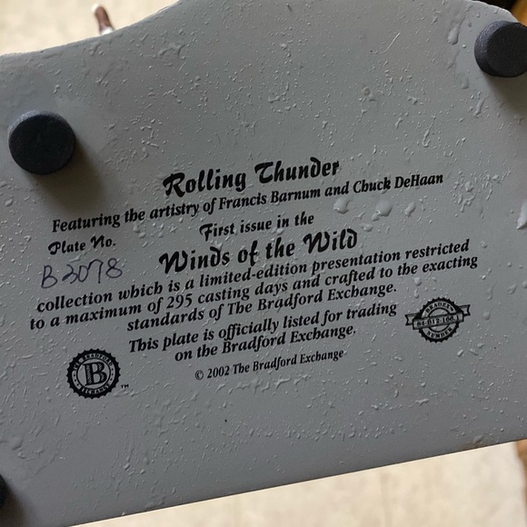 Bradford Exchange Rolling Thunder horse figurine - Picture 2 of 4